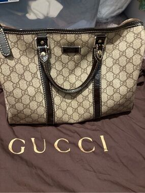 Gucci Brown GG Canvas Tote Bag